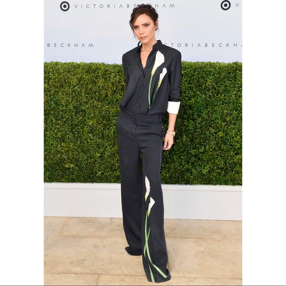 Victoria Beckham for Target Pants - Victoria Beckham Calla Lily Button Down & Pant
